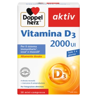 Doppelherz aktiv Vitamina D3 2000 UI Vista frontale