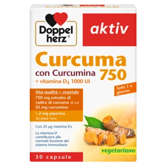 Doppelherz aktiv Curcuma 750 Vista frontale