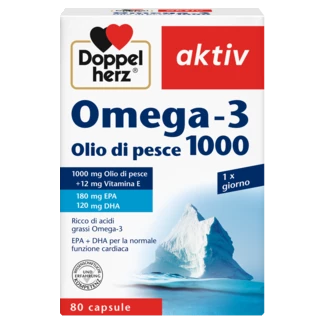 Doppelherz aktiv Omega-3 1000 Vista frontale