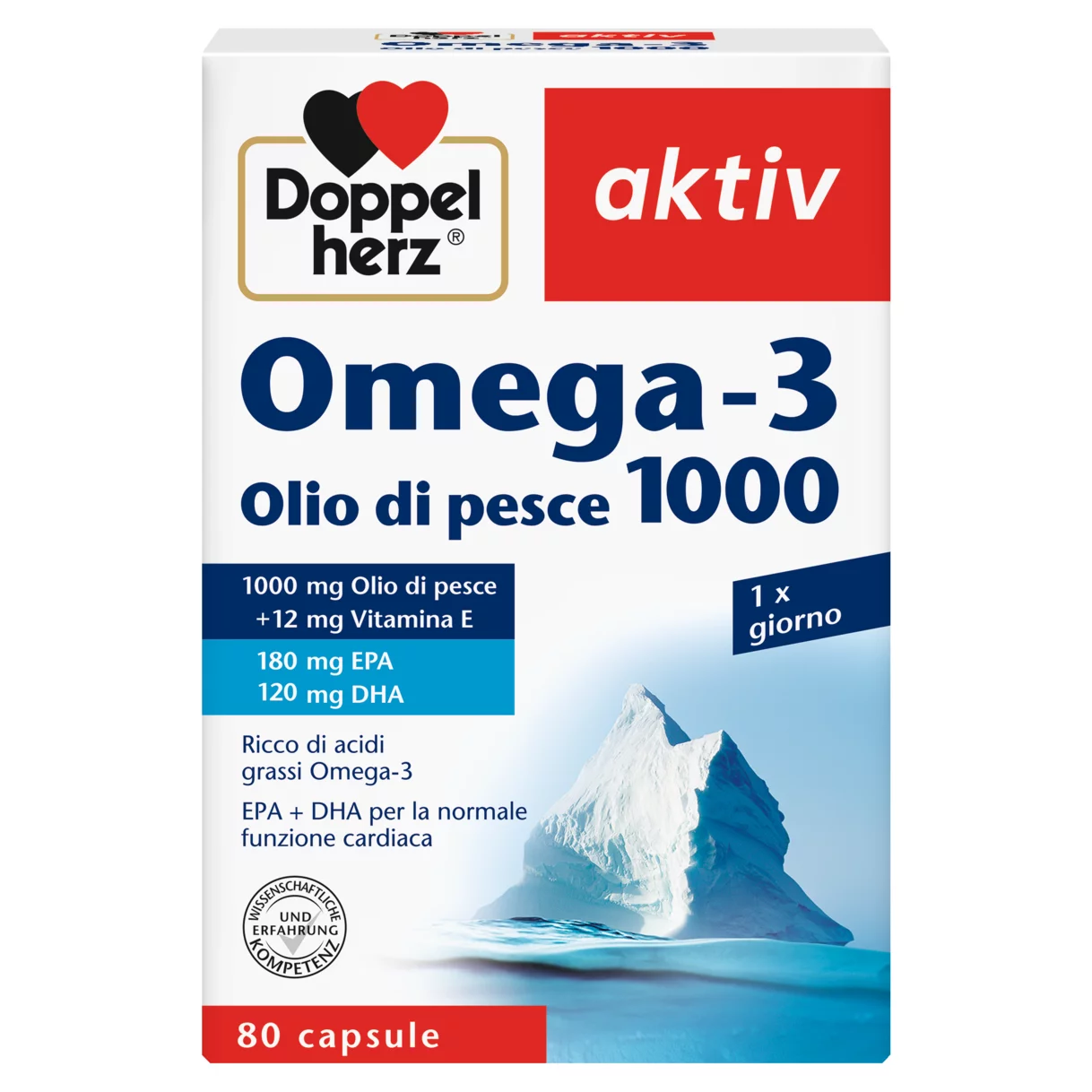 Doppelherz aktiv Omega-3 1000 Vista frontale