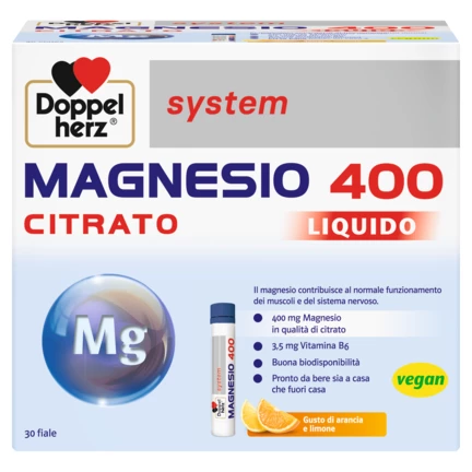 Doppelherz system MAGNESIO 400 LIQUIDO Vista frontale
