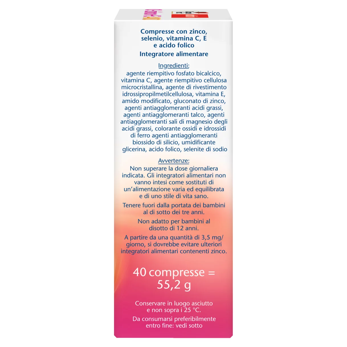Doppelherz aktiv C + zinco + E 400 Vista laterale destra