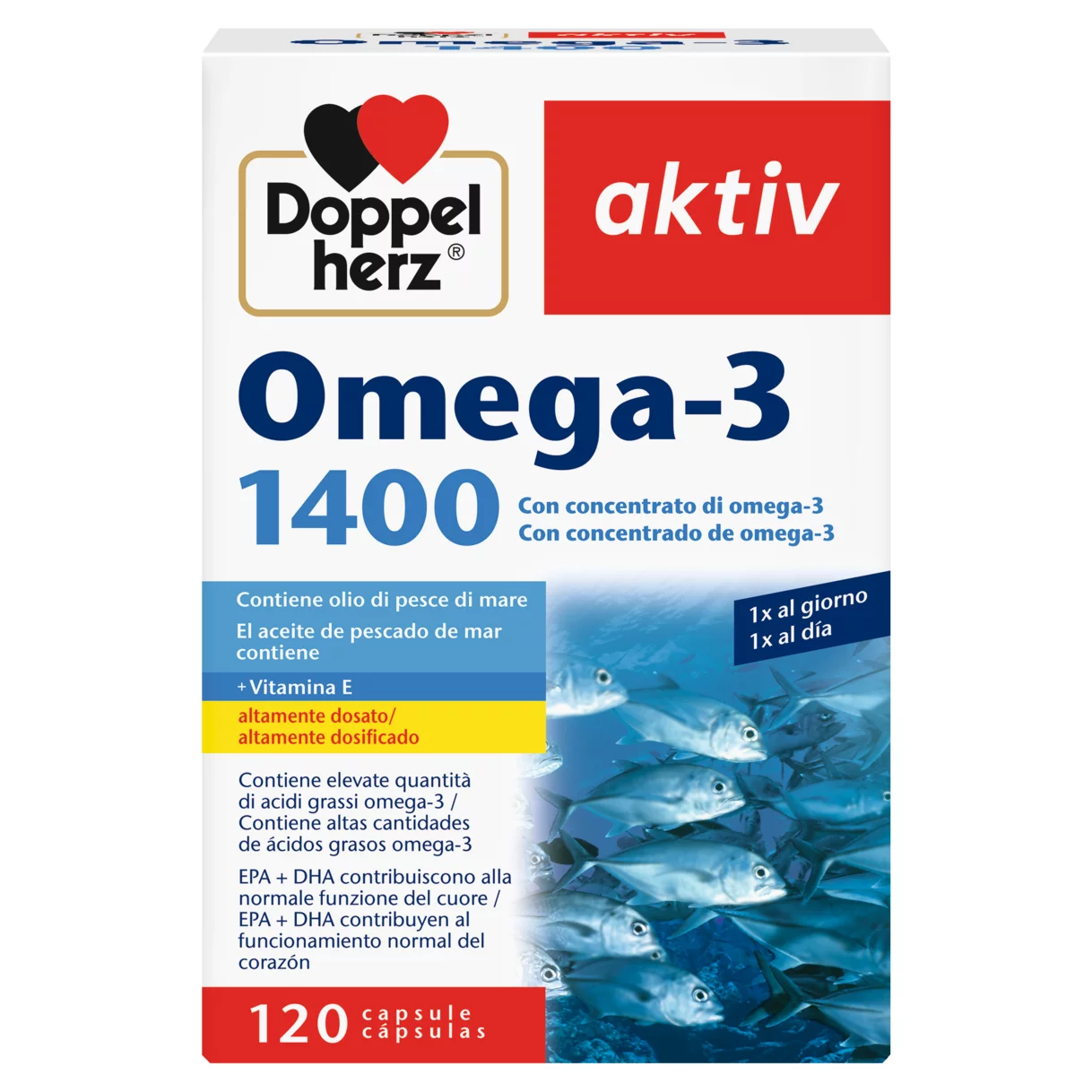 Doppelherz aktiv Omega-3 1400 Vista frontale