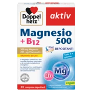 Doppelherz aktiv Magnesio 500 + B12 Vista frontale