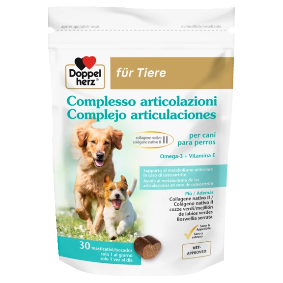 Doppelherz per gli animali Complesso articolazioni per cani Vista frontale