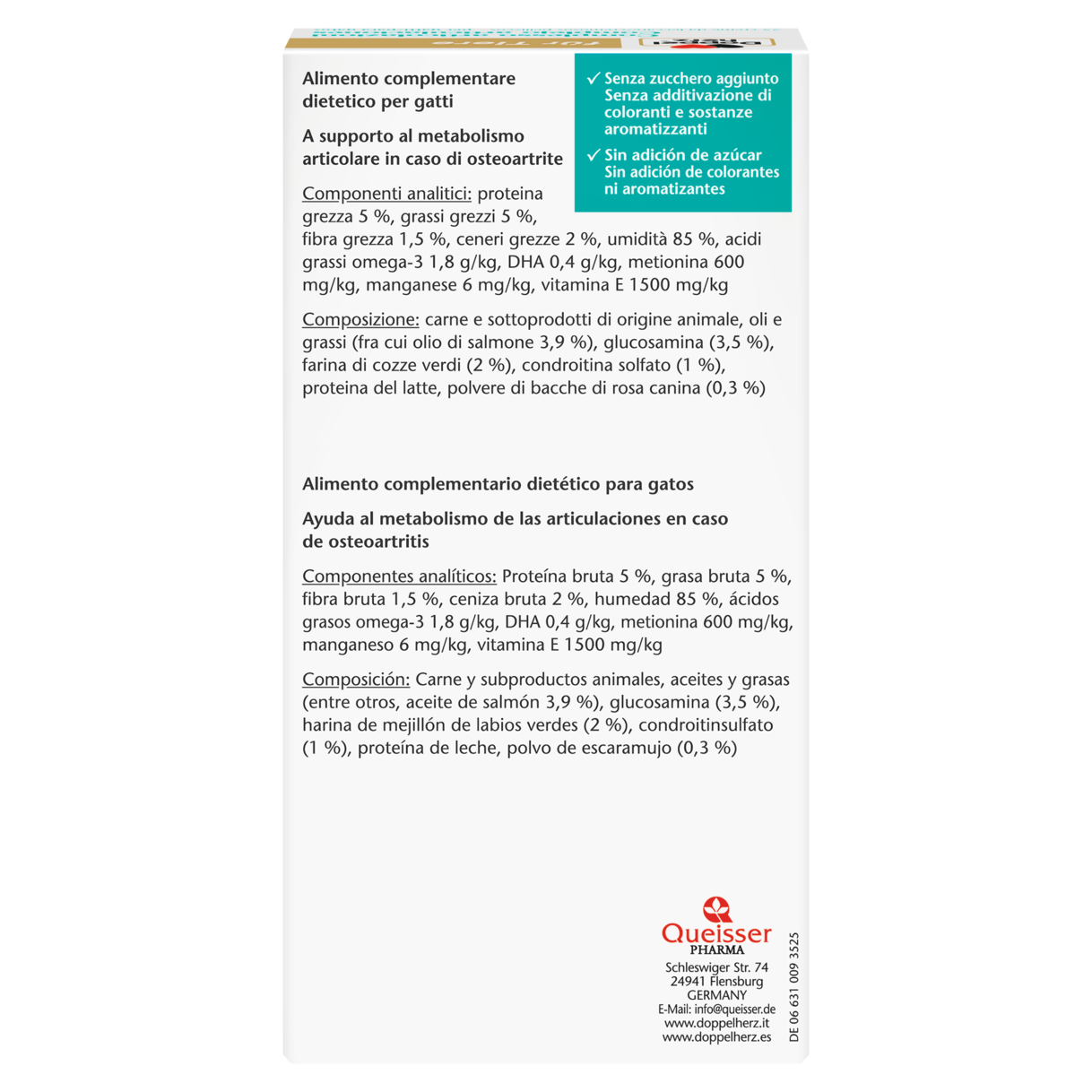 Complesso articolazioni per gatti