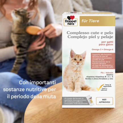 Complesso cute e pelo per gatti