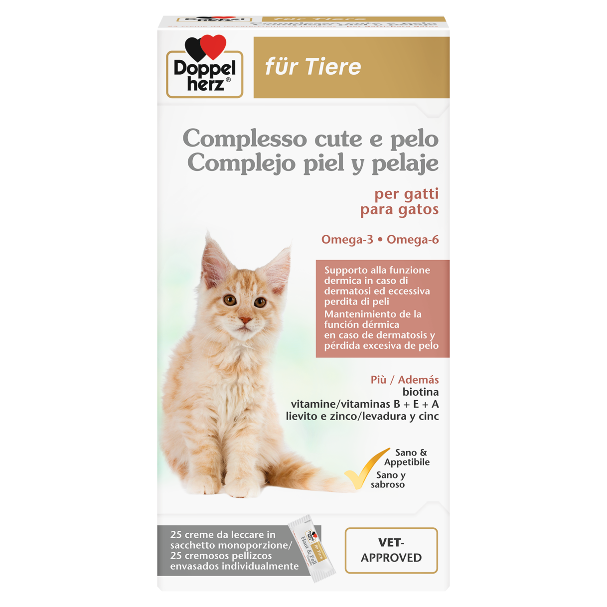 Complesso cute e pelo per gatti